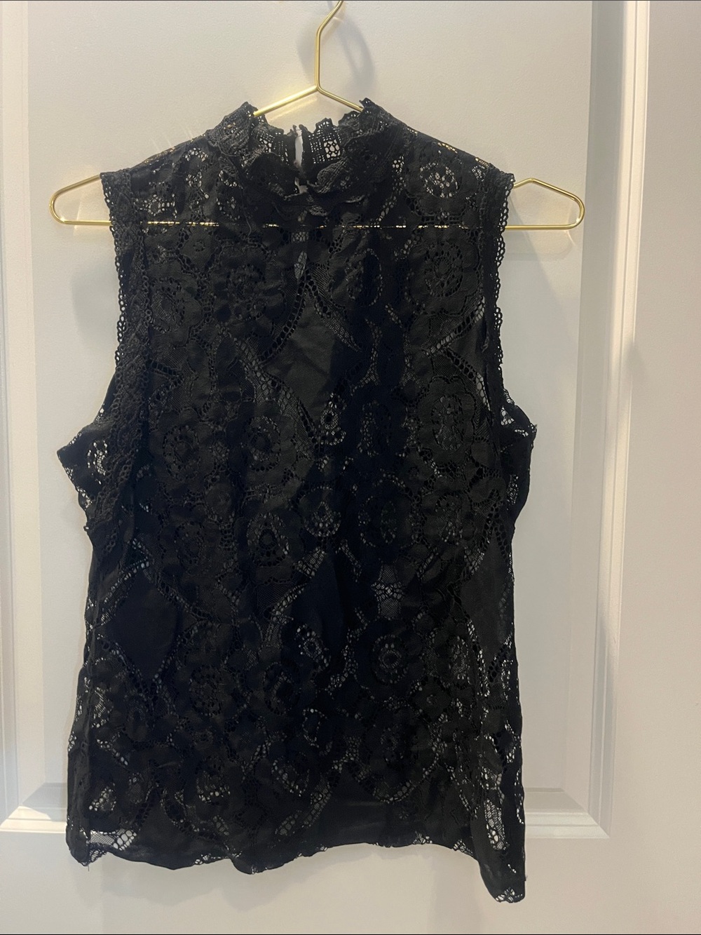 Black lacy shirt